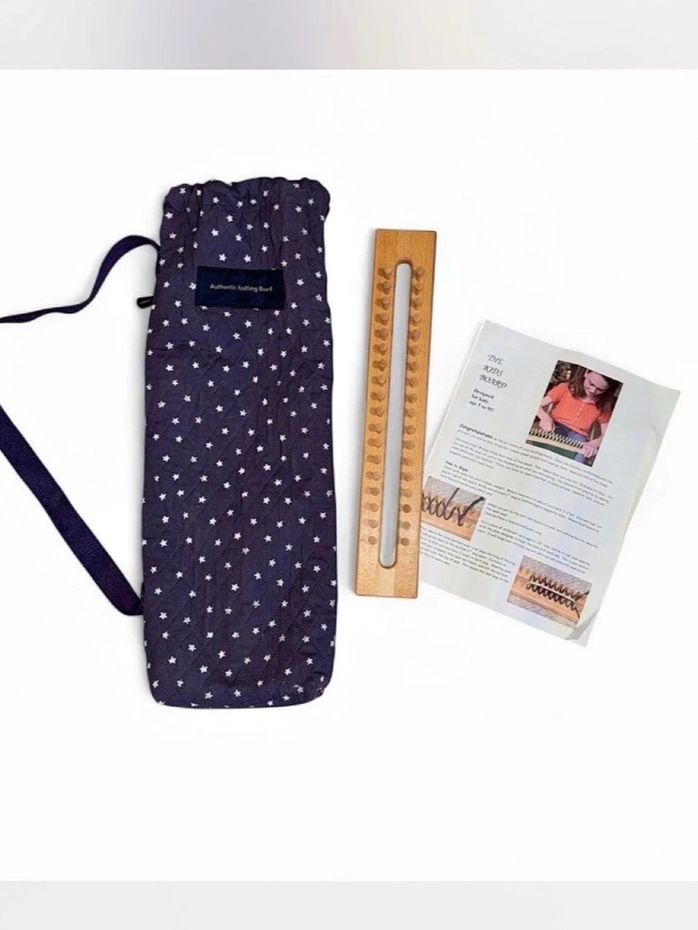 Authentic Knitting Board The Kids Board Knitting Board with Case